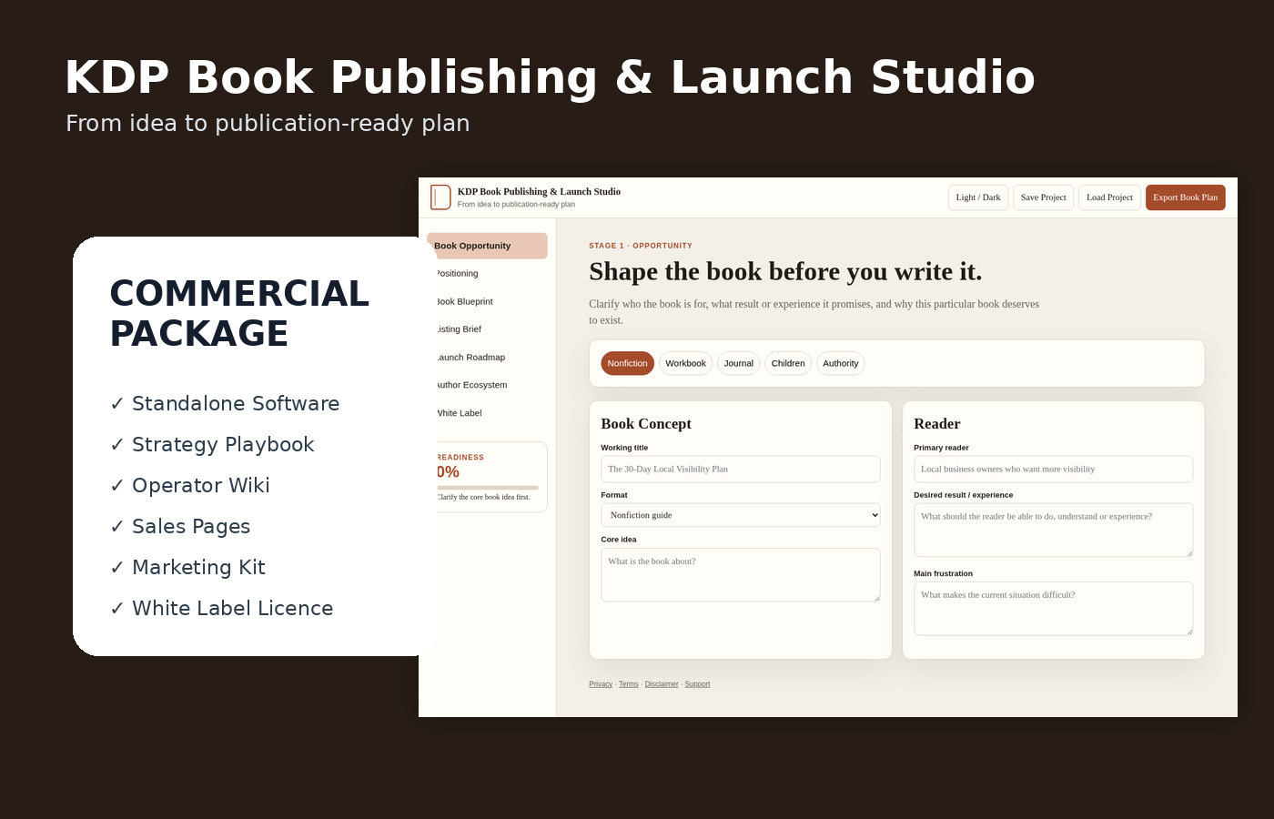 KDP Book Publishing and Launch Studio product presentation