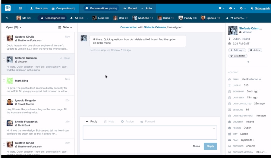 Intercom Help Desk Software