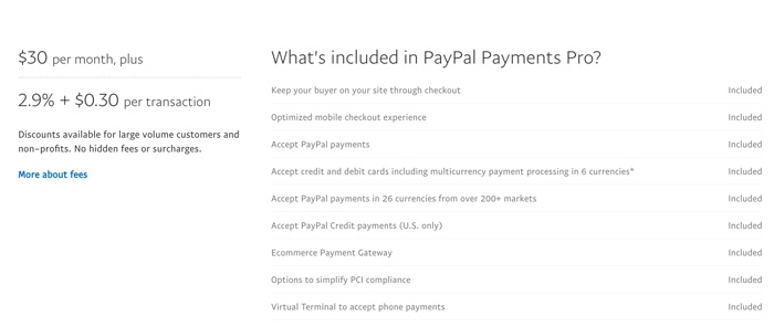 PayPal Payments Pro | Payment Gateway Reviews