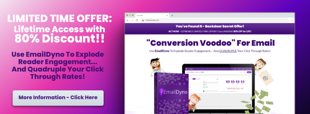 Get Lifetime Access To Email Dyno - Special Offer